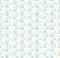 Seamless seashell pattern vector