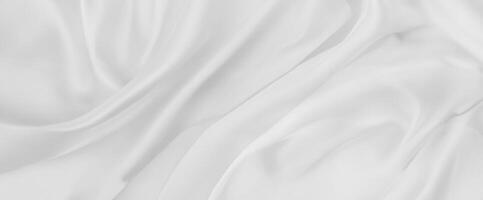 Luxurious White Silk Fabric Texture Background photo