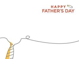 happy father day background in minimal style, Fathers day line art background vector