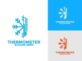 Thermometer logo concept icon set isolated, For web design element, website, app materials vector