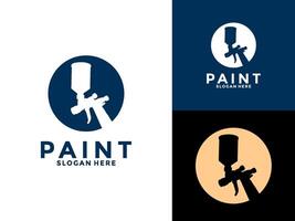 Creative auto paint logo , Car painting logo design illustration vector