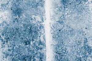 Frozen Ice Blocks Background in Blue Tones, Textured Frosty Surface photo