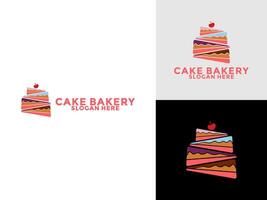 Cake logo icon template, Cake bakery logo illustration vector