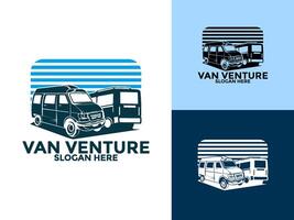 Van Logo , mini van symbol logo template, delivery and logistic services concept vector
