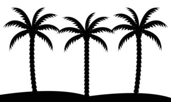 Palm Tree Silhouette Collection. vector