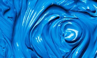 Cerulean Pigment Surface, Abstract Background Texture in Blue Paint photo