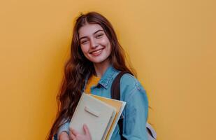 Graduation Cap Atop Stack of Books Near Window photo