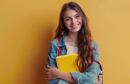 Graduation Cap Atop Stack of Books Near Window photo