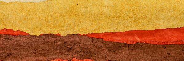 Minimalist Arid Terrain, Abstract View of Desert or Badlands Landscape photo