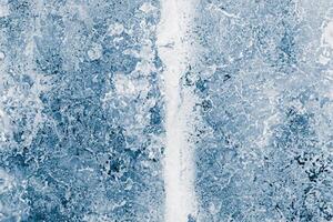 Ice Blocks Texture, Blue-Toned Frosty Surface Background photo
