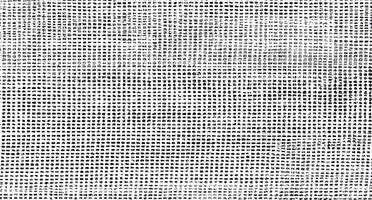 Abstract Halftone Illustration, Distressed Weaving Fabric Texture with Grunge Background - Black Overlay on White photo