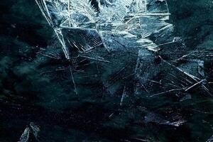 Dark Blue Abstract Ice Texture Background photo