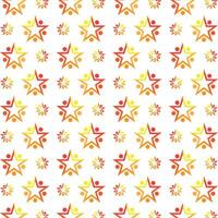 Star operable trendy multicolor repeating illustration design vector