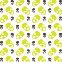 Skull head operable trendy multicolor repeating illustration design vector