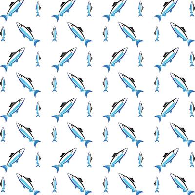 Fish stellar trendy multicolor repeating illustration background design
