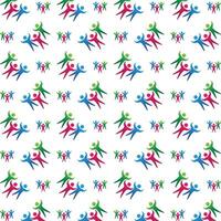 Adoption operable trendy multicolor repeating illustration design vector