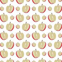 Half Apple operable trendy multicolor repeating illustration design vector