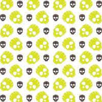 Skull head stellar trendy multicolor repeating illustration background design vector