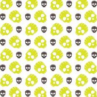 Skull head stellar trendy multicolor repeating illustration background design vector