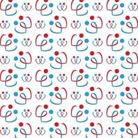 Character reasonable trendy multicolor repeating illustration design vector