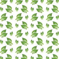 Fresh leaf breathtaking trendy multicolor repeating illustration background design vector