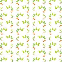 Green leaf operable trendy multicolor repeating illustration design vector