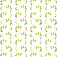 Green leaf operable trendy multicolor repeating illustration design vector