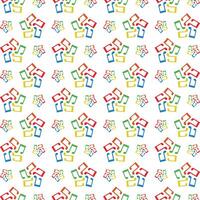 Music Note operable trendy multicolor repeating illustration design vector