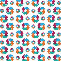 Community specialized trendy multicolor repeating illustration design vector