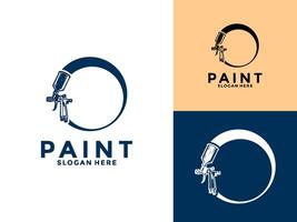 creativo auto pintar logo , coche pintura logo diseño ilustración vector