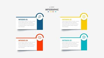 Three Step Infographic label design template with line icons. process steps diagram, presentations, workflow layout, banner, flow chart, info graph illustration. vector