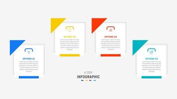 Tres paso infografía etiqueta diseño modelo con línea iconos proceso pasos diagrama, presentaciones, flujo de trabajo disposición, bandera, fluir cuadro, informacion grafico ilustración. vector