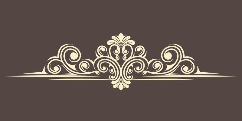 Vintage Baroque Victorian frame border monogram floral engraved scroll ornament