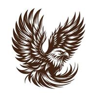 majestuoso águila Arte ilustración vector