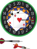 sports game and for pastime with use of darts vector
