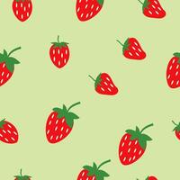 Stawberry seamless pattern vector