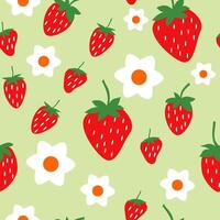 Stawberry Seamless Pattern vector