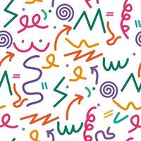 Abstract fun and colorful seamless pattern. kid pattern vector