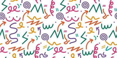 Abstract fun and colorful seamless pattern. kid pattern vector