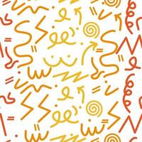 Abstract fun and colorful seamless pattern. kid pattern vector