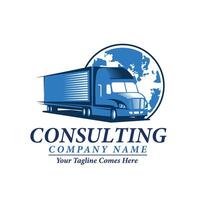 Consulting contract service logo design vector