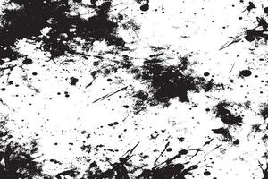 black monochrome grunge texture on white background, grunge overlay background texture vector