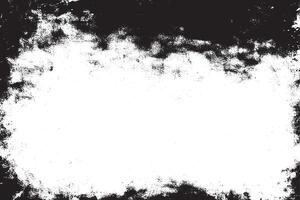 black monochrome grunge texture on white background, grunge overlay background texture vector