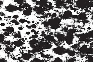 black monochrome grunge texture on white background, grunge overlay background texture vector