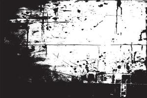 black monochrome grunge texture on white background, grunge overlay background texture vector
