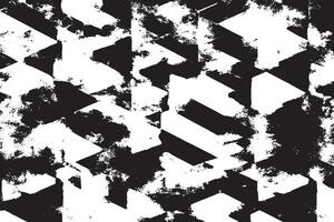 black monochrome grunge texture on white background, grunge overlay background texture vector