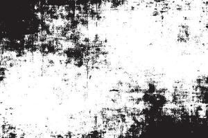 black monochrome grunge texture on white background, grunge overlay background texture vector