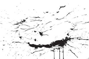 black ink splashes stains on white canvas vector