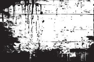 black monochrome grunge texture on white background, grunge overlay background texture vector