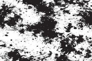 black monochrome grunge texture on white background, grunge overlay background texture vector